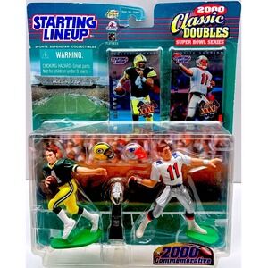 Starting Lineup 2000 Classic Doubles Brett Favre Drew Bledsoe Super Bowl XXXI